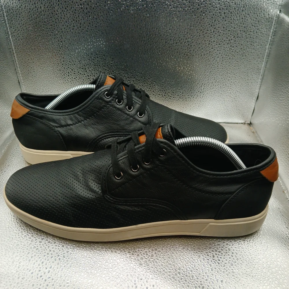 Steve Madden Black Flyerz Fashion Sneakers Lace Up Men's Size 10.5
